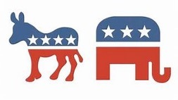 Burro demócrata-Elefante republicano