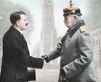 Mariscal Hindenburg y Hitler