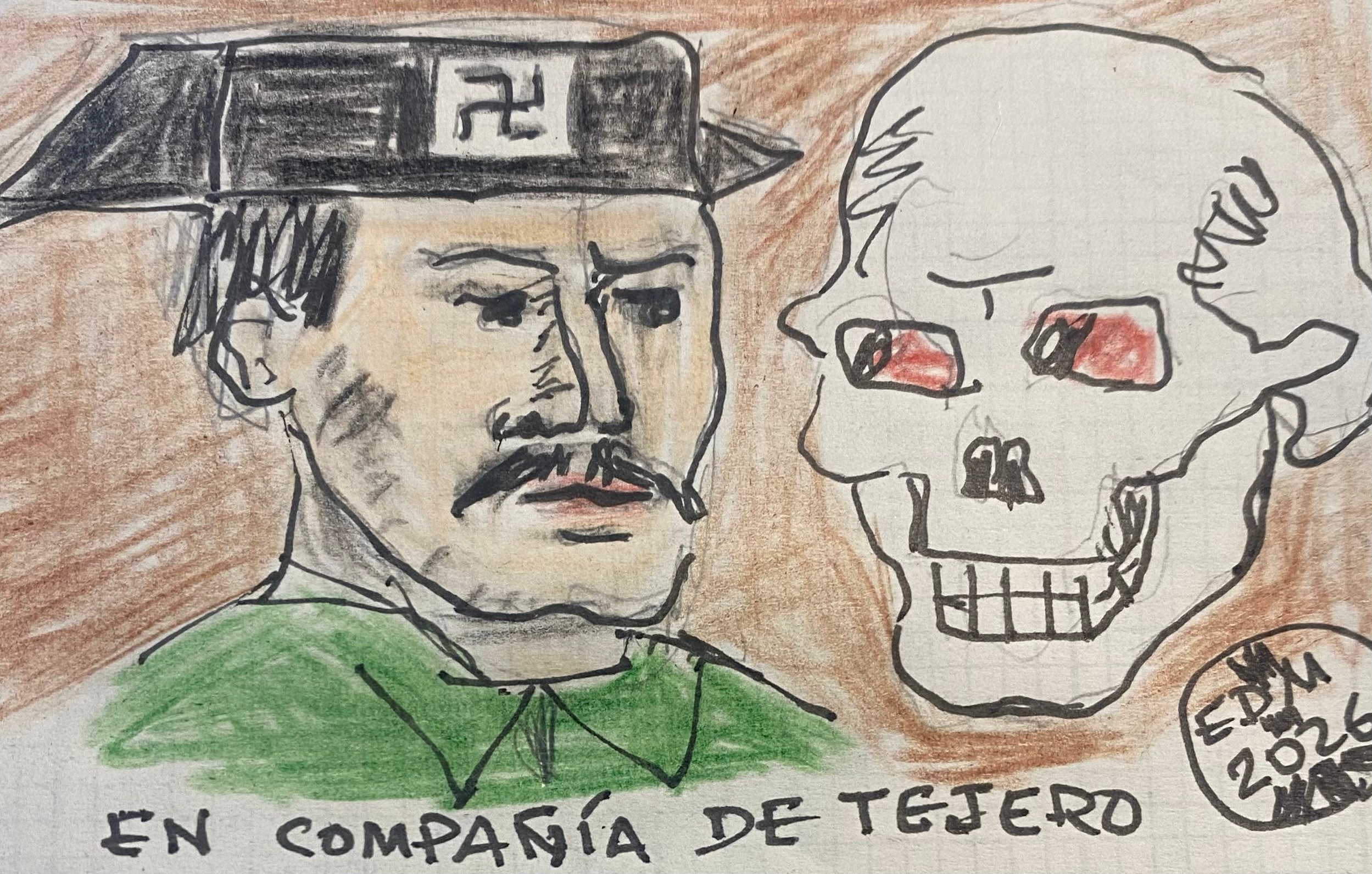 En compañía de Tejero, por Emilio Díaz Miranda