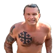 PETER HEGSETH, CRUZADO