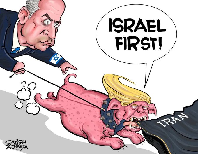 TRUMP NETANYAHU SATISH ACHARYA