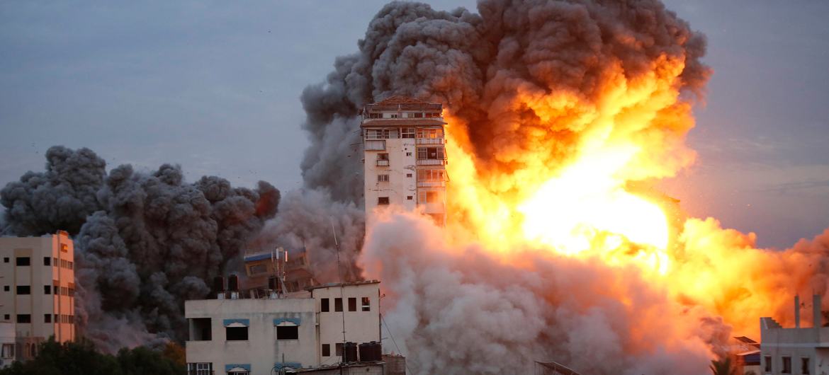 La guerra contra Palestina fue una de las causas del aumento de la producción bélica En 2024 y 2025 Foto Ashraf Amra UNRWA