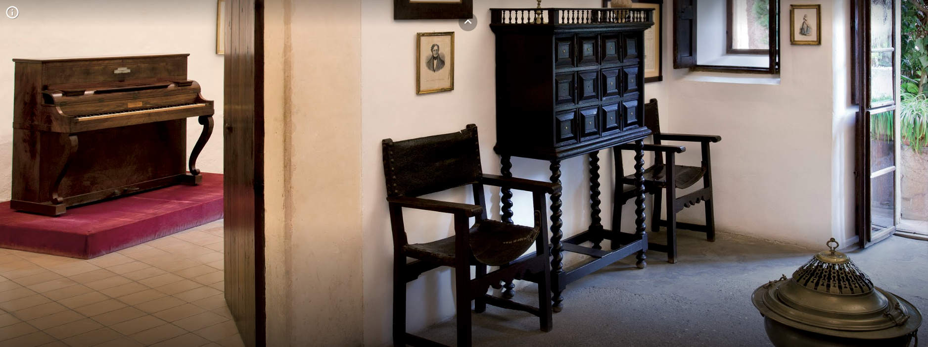 ESPACIO QUE OCUPARON CHOPIN Y SAND EN VALLDEMOSSA, CON EL PIANO PLEYEL