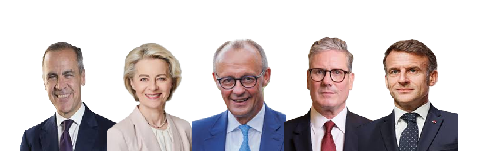 CARNEY VON DER LEYEN MERZ STARMER MACRON