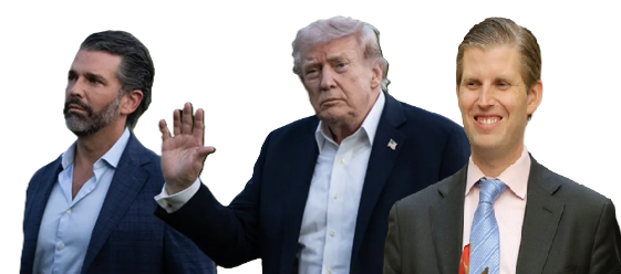 LOS TRUMP, DONALD, DONALD JR, ERIC, FAMILIA, SOCIOS, CÓMPLICES...
